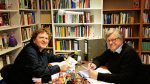 Anton G. Leitner und Fitzgerald Kusz bei der Auswahlsitzung für den Lyrikteil von DAS GEDICHT Bd. 24. Foto: DAS GEDICHT