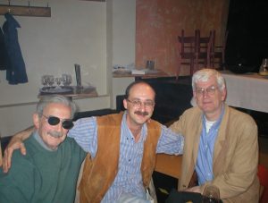 Juan Gelman, Tobias Burghardt und Lasse Söderberg in Malmö (Foto Delta-Archiv, Stuttgart)