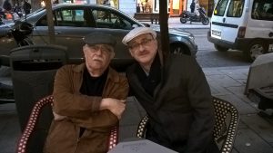 Der kubanischen Dichter Pío E. Serrano und Tobias Burghardt (Foto: Delta-Archiv, Stuttgart)