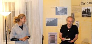 Piatock-Lesung im Prager Literaturhaus mit Alberto Szpunberg und Juana Burghardt. Foto: Delta-Archiv, Stuttgart