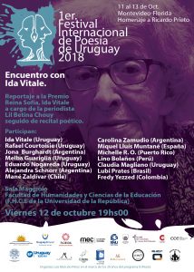 Poesiefestivalplakat, Uruguay 2018