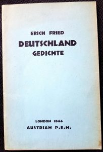 "Deutschland - Gedichter" von Erich Fried