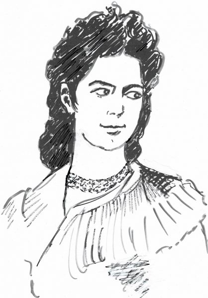 Kaiserin Elisabeth (Zeichnung: Alfons Schweiggert)