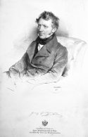 Porträtlithographie Franz Grillparzer (1791-1872)