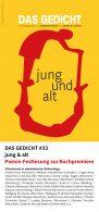 Einladungskarte zur Premierenlesung von DAS GEDICHT 33, Vorderseite